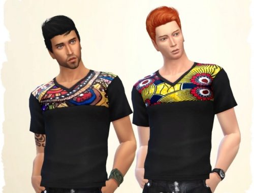 Ethno Man Shirt by Chalipo at All 4 Sims