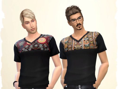 Ethno Man Shirt by Chalipo at All 4 Sims