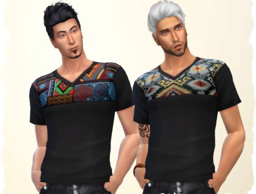 Ethno Man Shirt by Chalipo at All 4 Sims