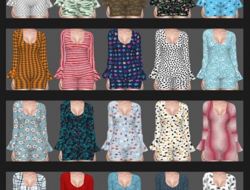 Experiment NitroPanic Dujour Jumpsuits Recolors at Annett’s Sims 4 Welt