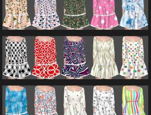 Experiment Sifix2 Dresses Recolors at Annett’s Sims 4 Welt