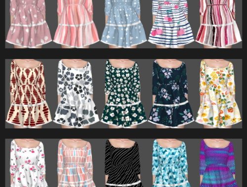 Experiment Sifix2 Dresses Recolors at Annett’s Sims 4 Welt