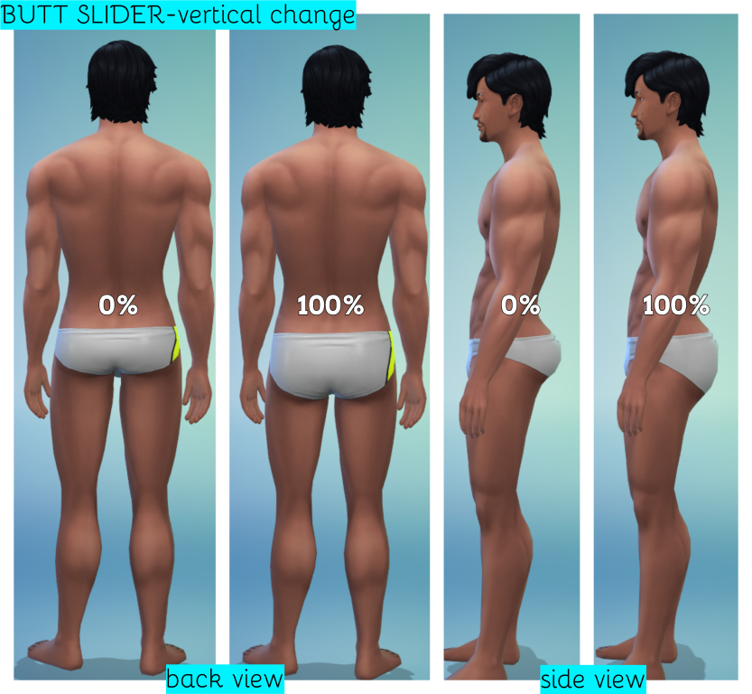 Extended Butt And Hips Sliders V11 The Sims 4 Catalog