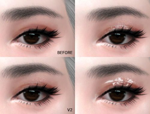 Eye Glitter and gloss at MMSIMS