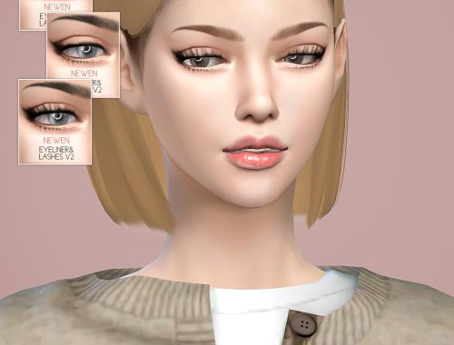 Eyebrows & Liner & Lips at NEWEN