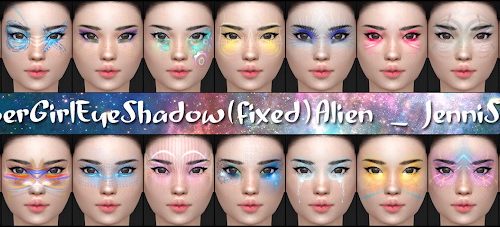 Eyeshadow cyber girl 18 Swatches at Jenni Sims