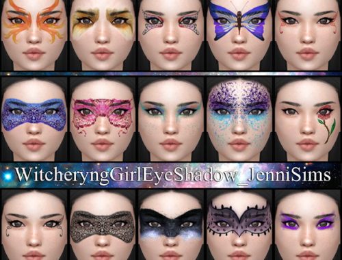 Eyeshadow Witcheryng Girl (15 Swatches ) at Jenni Sims
