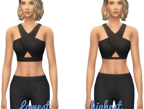 Female Waist and Hip Height Slider