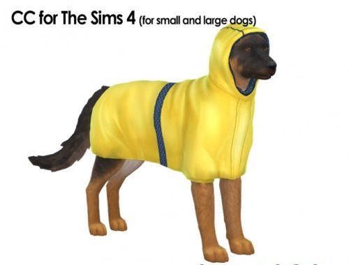 Jacket, raincoat and jumpsuit for pets at Kalino