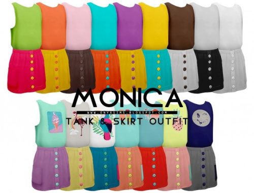 Monica Dress at Onyx Sims