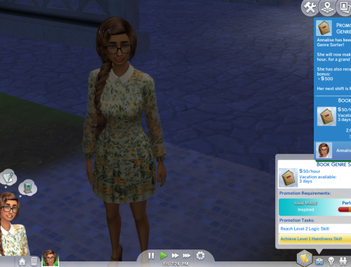 Bookstore Clerk Part-time Career (from Sims3)