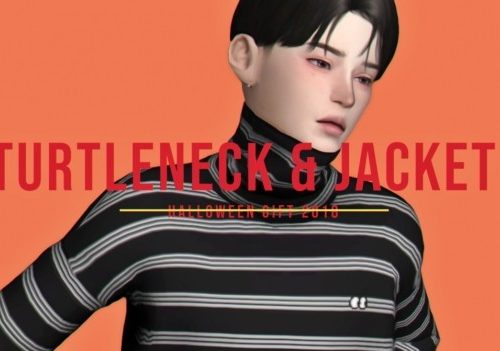 Turtleneck & jacket at Casteru