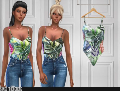 The Sims Resource - Cut Out Bandeau Bodysuit