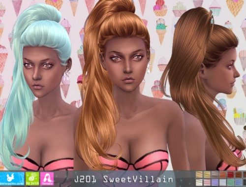 J201 SweetVillain hair (P)