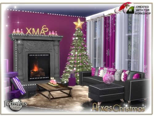 Arxes christmas living room by jomsims