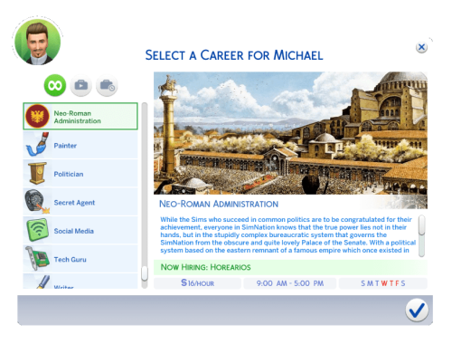 Neo-Roman/Byzantine Administration (Adult Career)