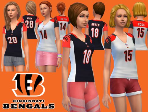 Ladies replica Cincinnati Bengals jerseys