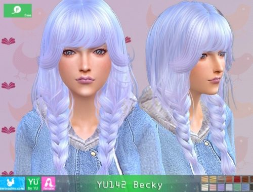 YU142 Becky hair at Newsea Sims 4