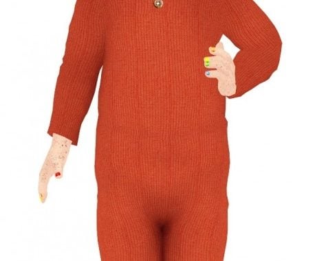 LITTLE SPROUTS OH DEER! HOODED ONESIE at REDHEADSIMS
