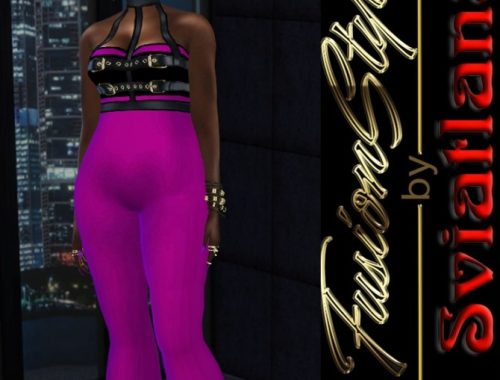Silk suit for party at FusionStyle by Sviatlana