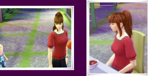 Lina?s Ponytail and Bangs hair