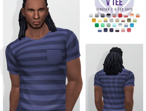 Simple V-Necks Keeping It Simple and Stripe My V Tees at Simsational Designs