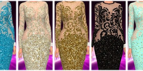 Get Famous Dress Nr. 4 Recolors at Annett’s Sims 4 Welt