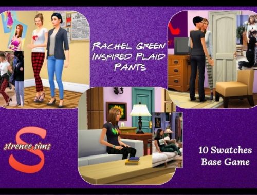 Rachel Green Inspired Plaid at Strenee Sims