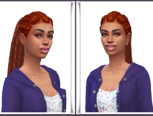 Pull Back PonyTail at Birksches Sims Blog