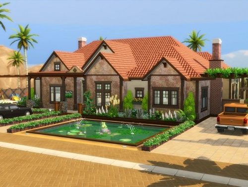 Family Oasis home by Cassie Flouf at L’UniverSims