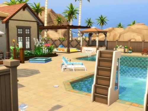 Family Oasis home by Cassie Flouf at L’UniverSims