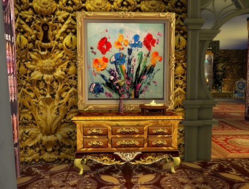 Fancy Old-Fashioned Dresser