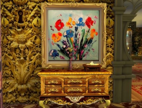 Fancy Old-Fashioned Dresser