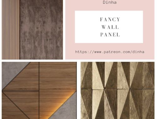 Fancy Wall Panel at Dinha Gamer