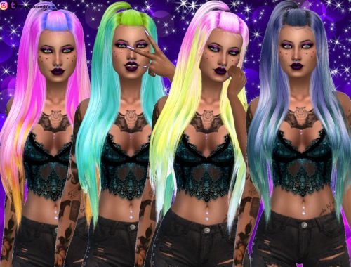 Fantasy Recolor of LeahLillith's Radiant hair - Mesh needed