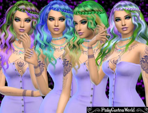 Fantasy recolor of Stealthic's Genesis hair - Mesh needed