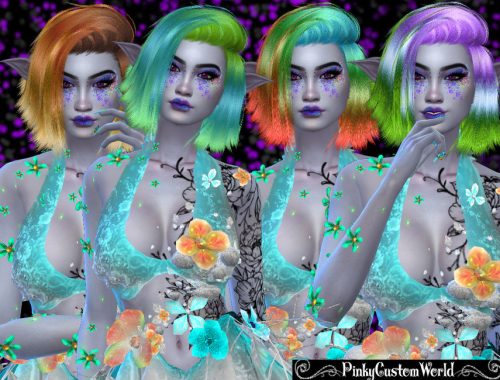 Fantasy Recolor of Stealthic's High Life hair - Mesh needed