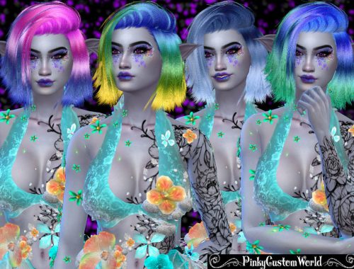 Fantasy Recolor of Stealthic's High Life hair - Mesh needed