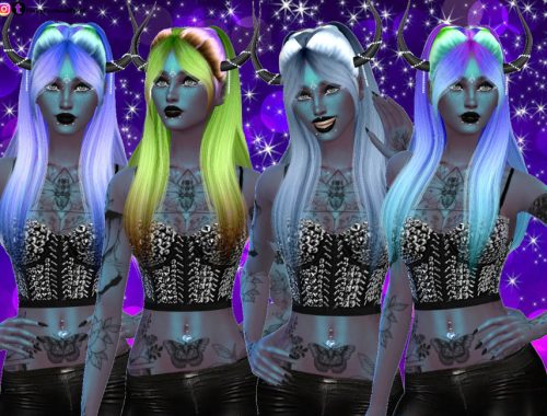 Fantasy Recolor of Wingssims OE1125 hair - Mesh needed