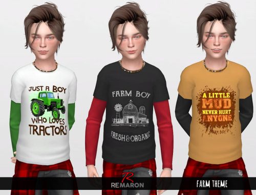 Farm 2 Shirts for Boys 01