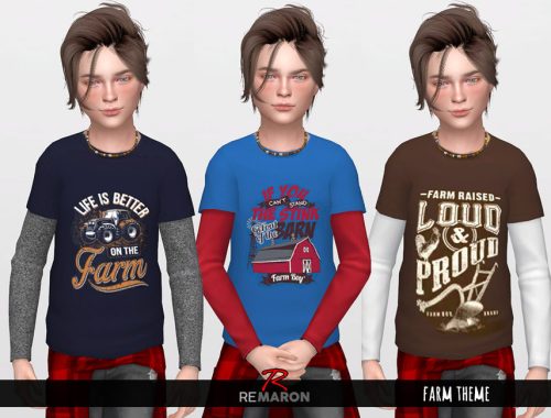 Farm 2 Shirts for Boys 01