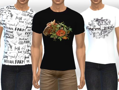 Farm Animals Printed Tops