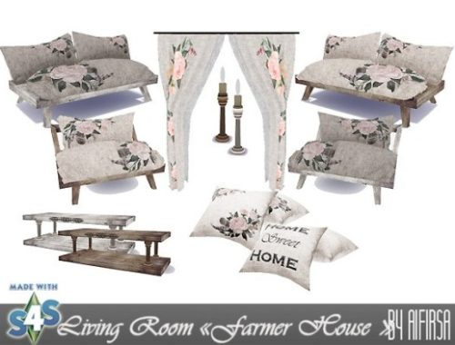 Farmer house living room at Aifirsa