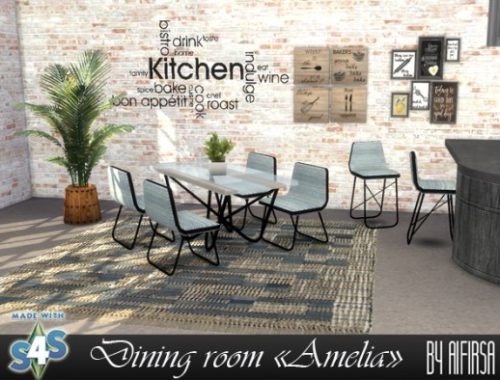Amelia dining room set at Aifirsa
