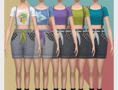 Decades Overalls Tee S3 Conversion at Busted Pixels