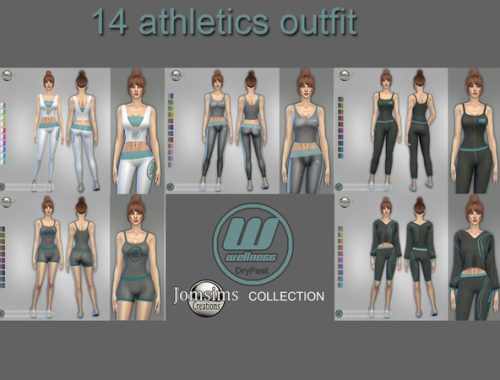 Wellness Dry feet top with sleeves 2 with leggings by jomsims