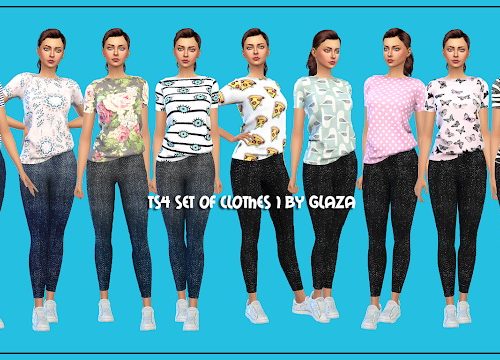 T-shirt and jeans outfit 01 at All by Glaza