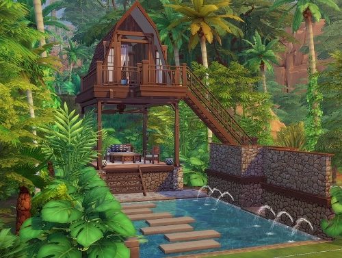 Tropical Treehouse at Akai Sims – kaibellvert