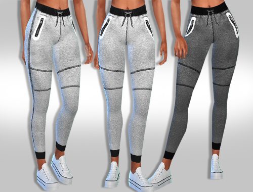 Female Athletic Style Leggings and Track Pants