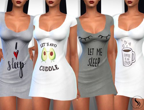 Female Cute Sleeping Dresses
